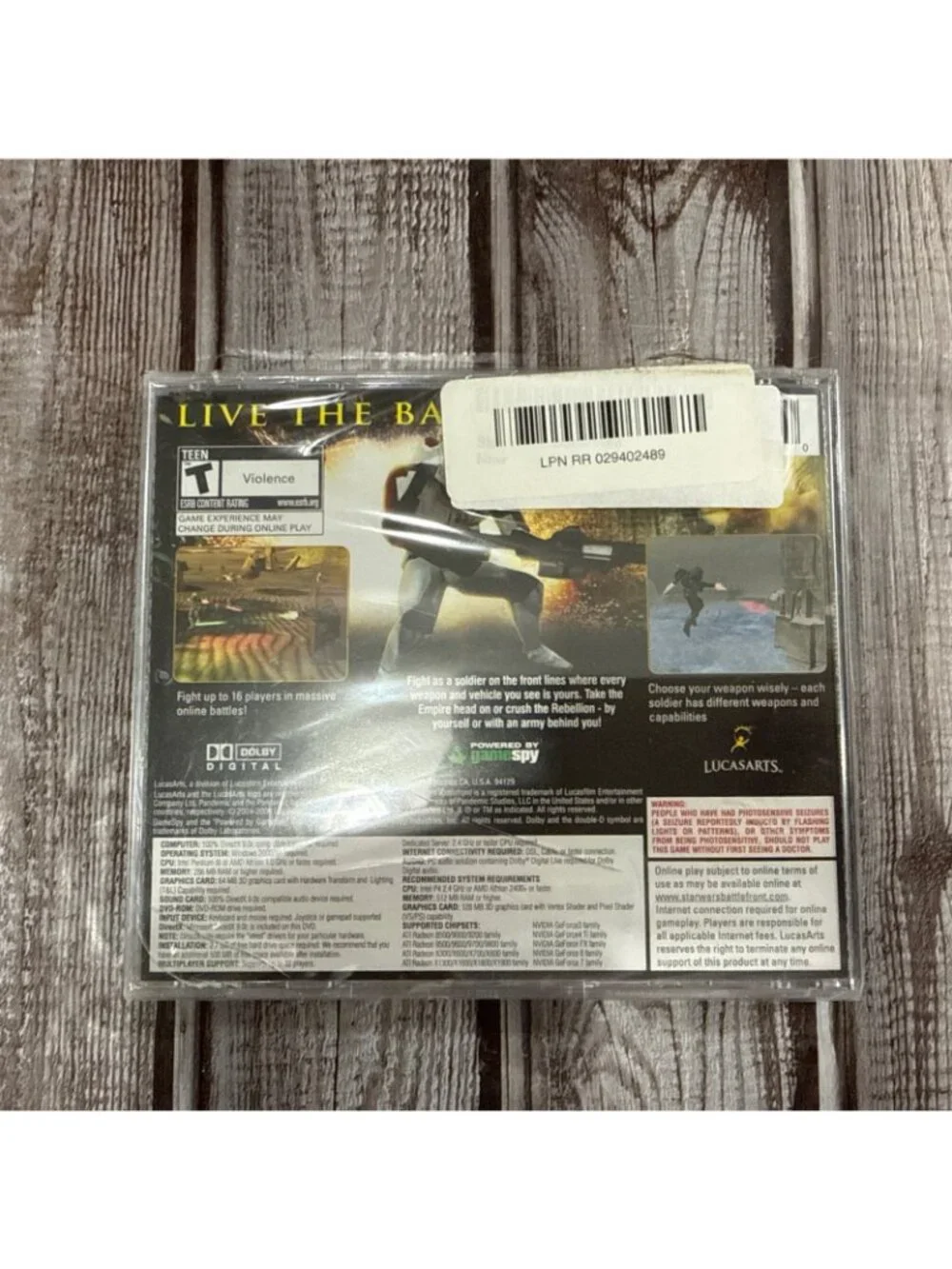 Star Wars: Battlefront (PC, 2004) Brand New Sealed + 3 Games Used Lucas Arts